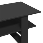 vidaXL Măsuță de cafea, negru, 102x55x42 cm, lemn prelucrat vidaXL Măsuță de cafea, negru, 102x55x42 cm, lemn prelucrat