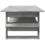 vidaXL Măsuță de cafea, gri beton, 102x55x42 cm, lemn prelucrat