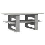 vidaXL Măsuță de cafea, gri beton, 102x55x42 cm, lemn prelucrat