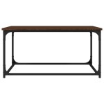 vidaXL Măsuță cafea, stejar maro, 80x50x40 cm lemn prelucrat și fier vidaXL Măsuță cafea, stejar maro, 80x50x40 cm lemn prelucrat și fier