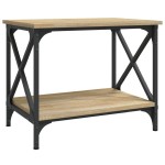 vidaXL Masă laterală, stejar sonoma, 55x38x45 cm, lemn prelucrat vidaXL Masă laterală, stejar sonoma, 55x38x45 cm, lemn prelucrat