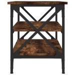vidaXL Masă laterală, stejar fumuriu, 55x38x45 cm, lemn prelucrat vidaXL Masă laterală, stejar fumuriu, 55x38x45 cm, lemn prelucrat