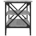 vidaXL Măsuță laterală, gri sonoma, 55x38x45 cm, lemn prelucrat