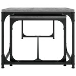 vidaXL Măsuțe de cafea, 2 buc., gri sonoma, lemn compozit