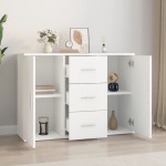 vidaXL Dulap, alb, 91x29,5x65 cm, lemn prelucrat vidaXL Dulap, alb, 91x29,5x65 cm, lemn prelucrat