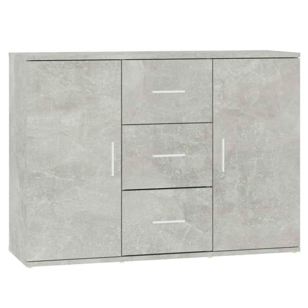 vidaXL Servantă, gri beton, 91x29,5x65 cm, lemn prelucrat