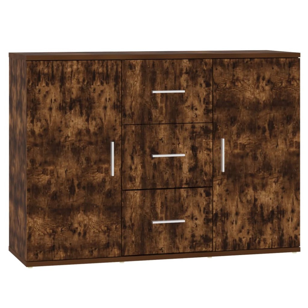 vidaXL Dulap, stejar fumuriu, 91x29,5x65 cm, lemn compozit