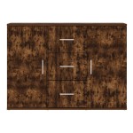 vidaXL Dulap, stejar fumuriu, 91x29,5x65 cm, lemn compozit