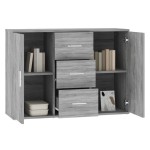 vidaXL Dulap, gri sonoma, 91x29,5x65 cm, lemn compozit vidaXL Dulap, gri sonoma, 91x29,5x65 cm, lemn compozit