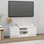 vidaXL Comodă TV cu ușă, alb, 102x30x36 cm vidaXL Comodă TV cu ușă, alb, 102x30x36 cm