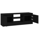 vidaXL Comodă TV cu ușă, negru, 102x30x36 cm vidaXL Comodă TV cu ușă, negru, 102x30x36 cm
