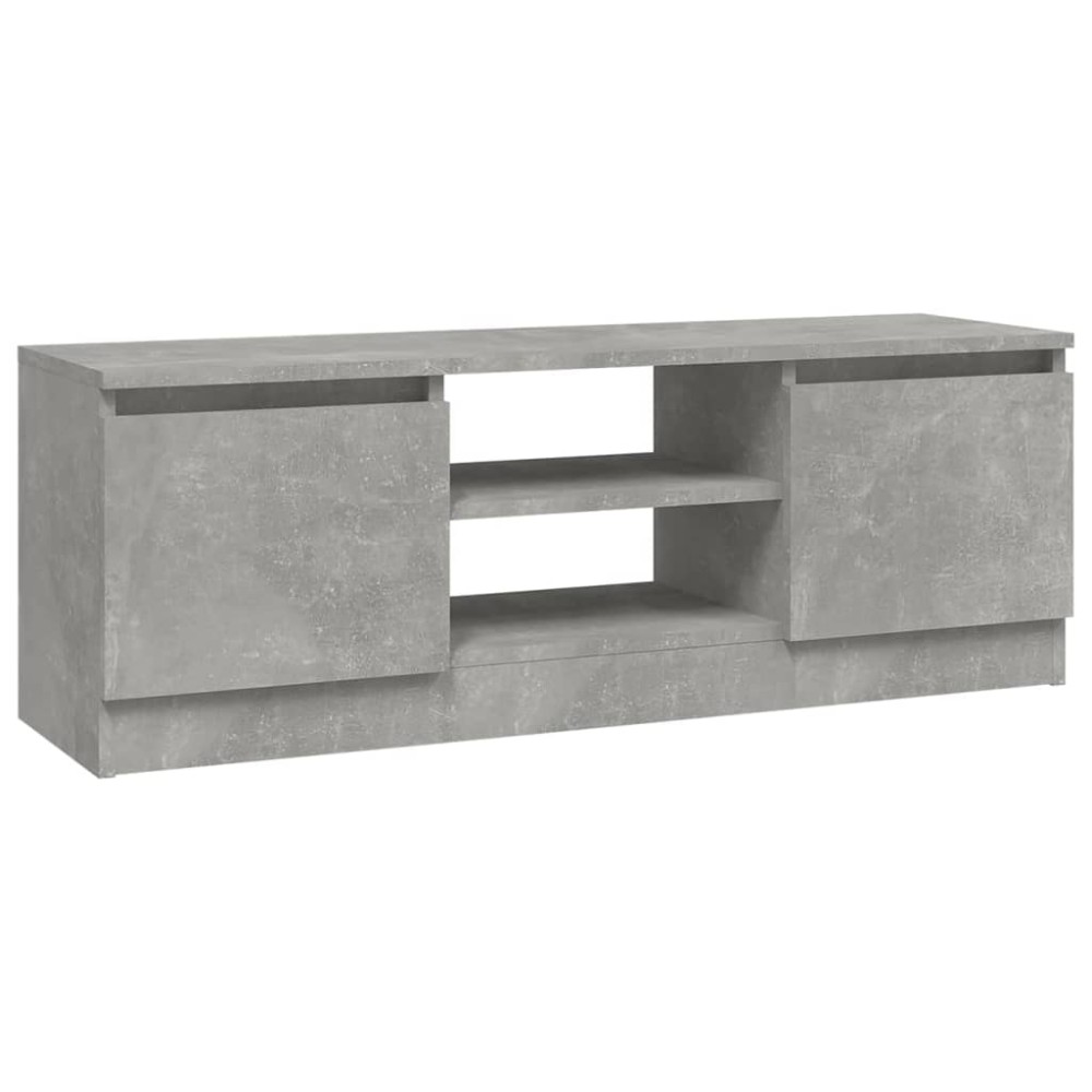 vidaXL Comodă TV cu ușă, gri beton, 102x30x36 cm