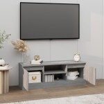 vidaXL Comodă TV cu ușă, gri sonoma, 102x30x36 cm vidaXL Comodă TV cu ușă, gri sonoma, 102x30x36 cm