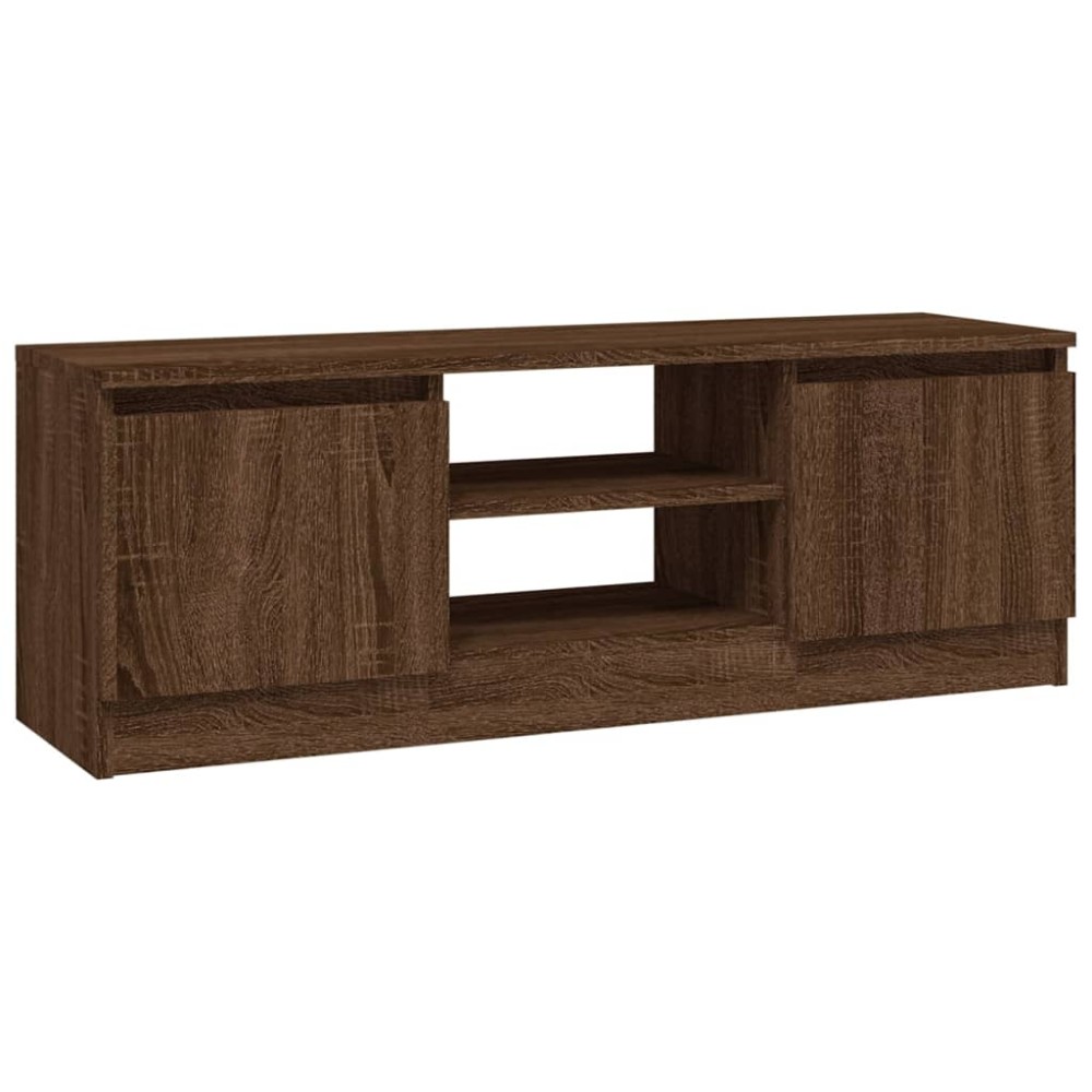 vidaXL Comodă TV cu ușă, stejar maro, 102x30x36 cm
