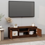 vidaXL Comodă TV cu ușă, stejar maro, 102x30x36 cm vidaXL Comodă TV cu ușă, stejar maro, 102x30x36 cm