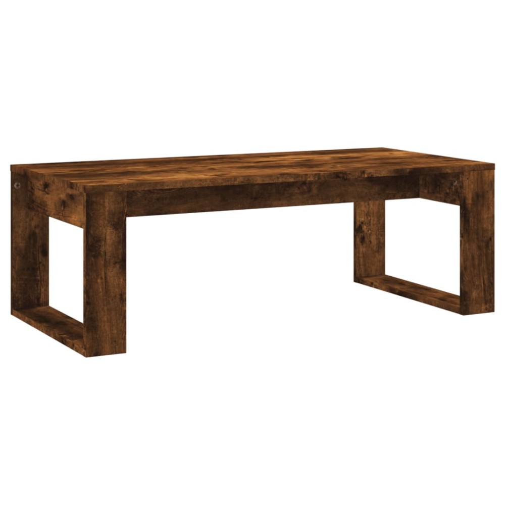 vidaXL Măsuță de cafea, stejar afumat, 102x50x35 cm, lemn prelucrat