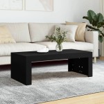 vidaXL Măsuță de cafea, negru, 102x50x36 cm, lemn prelucrat vidaXL Măsuță de cafea, negru, 102x50x36 cm, lemn prelucrat