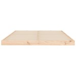 vidaXL Cadru de pat dublu, 135x190 cm, lemn masiv de pin