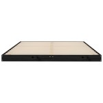 vidaXL Cadru de pat dublu, negru, 135x190 cm, lemn masiv de pin vidaXL Cadru de pat dublu, negru, 135x190 cm, lemn masiv de pin
