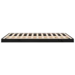 vidaXL Cadru de pat dublu, negru, 135x190 cm, lemn masiv de pin vidaXL Cadru de pat dublu, negru, 135x190 cm, lemn masiv de pin