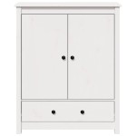 vidaXL Dulap, alb, 83x41,5x100 cm, lemn masiv de pin