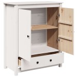 vidaXL Dulap, alb, 83x41,5x100 cm, lemn masiv de pin