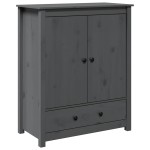 vidaXL Dulap, gri, 83x41,5x100 cm, lemn masiv de pin