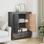 vidaXL Dulap, gri, 83x41,5x100 cm, lemn masiv de pin