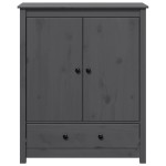 vidaXL Dulap, gri, 83x41,5x100 cm, lemn masiv de pin
