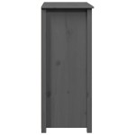 vidaXL Dulap, gri, 83x41,5x100 cm, lemn masiv de pin