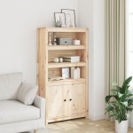 vidaXL Dulap înalt, 80x35x154 cm, lemn masiv de pin vidaXL Dulap înalt, 80x35x154 cm, lemn masiv de pin