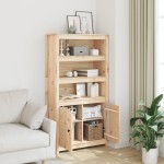 vidaXL Dulap înalt, 80x35x154 cm, lemn masiv de pin vidaXL Dulap înalt, 80x35x154 cm, lemn masiv de pin