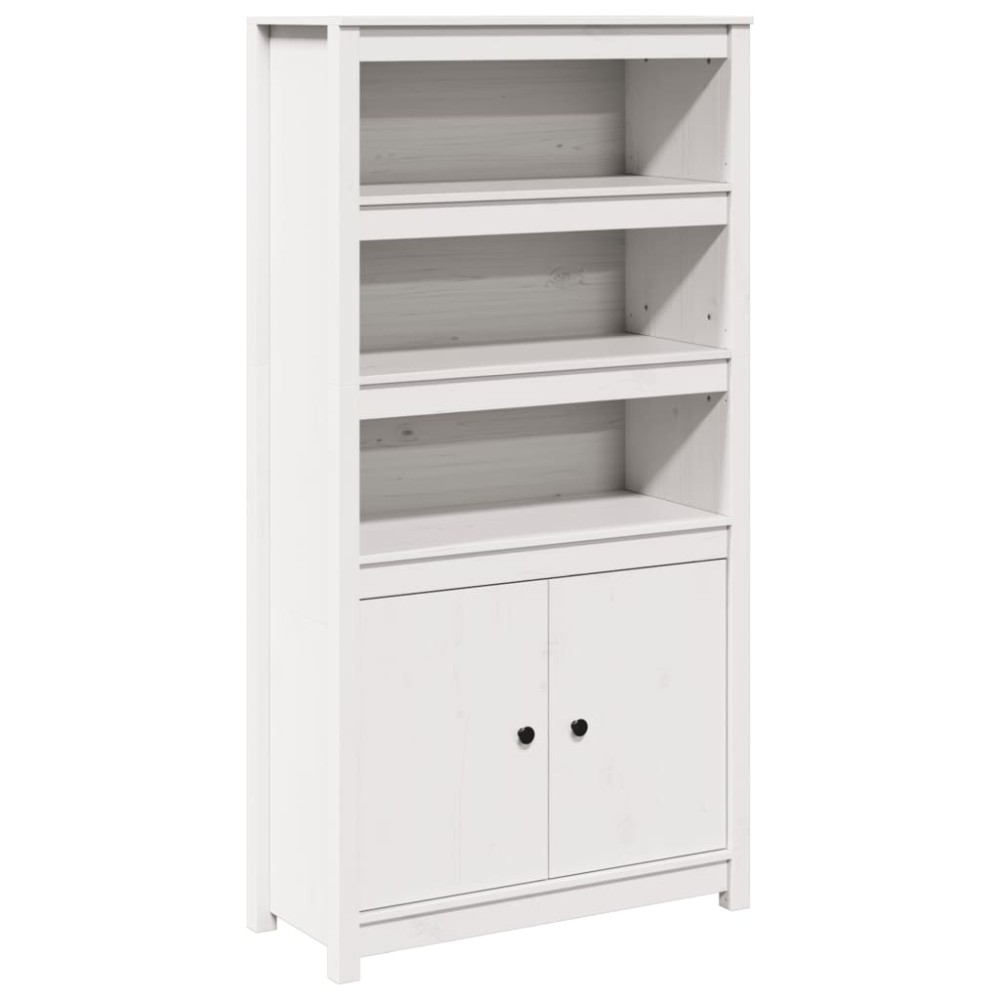 vidaXL Dulap înalt, alb, 80x35x154 cm, lemn masiv de pin