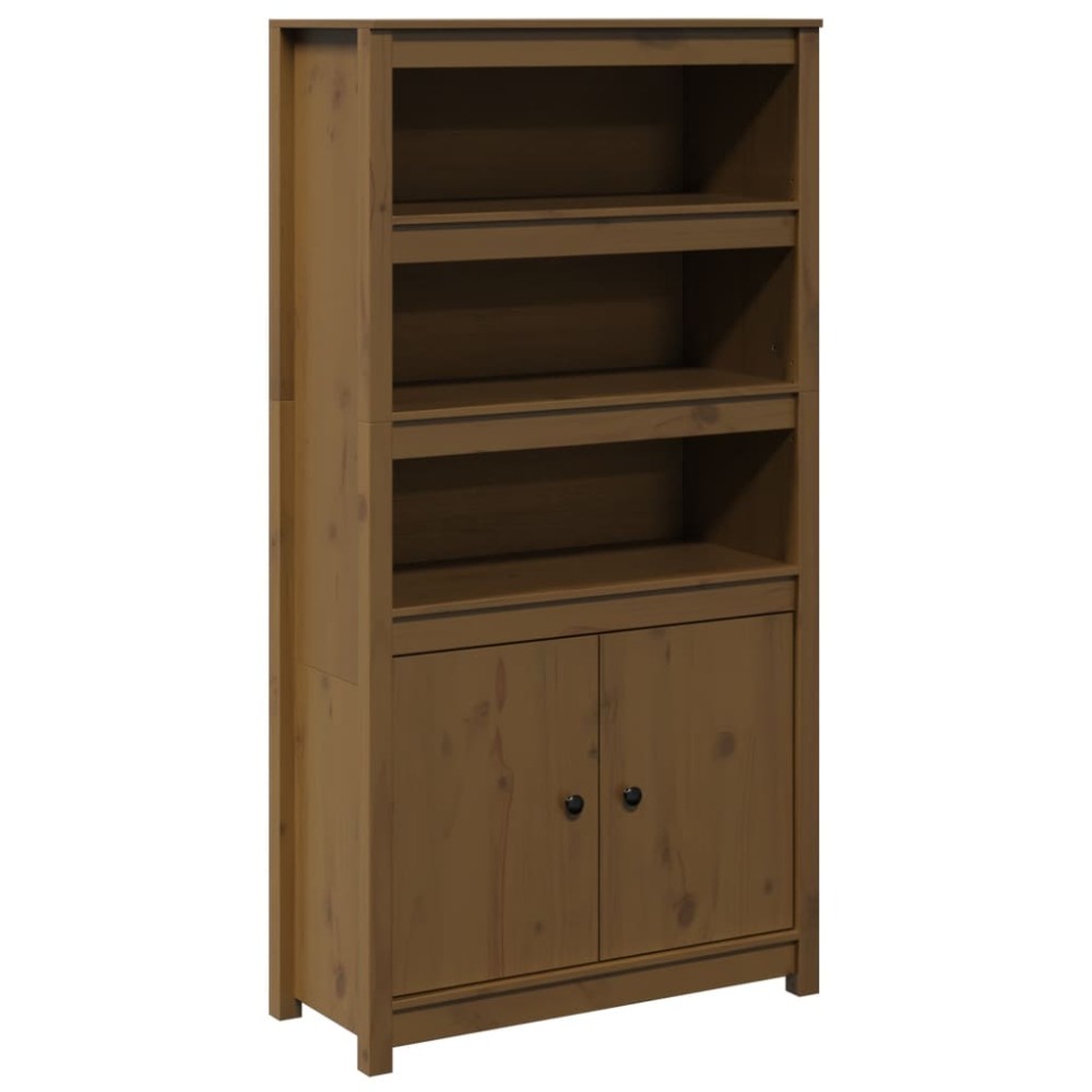 vidaXL Dulap înalt, maro miere, 80x35x154 cm, lemn masiv de pin