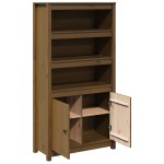 vidaXL Dulap înalt, maro miere, 80x35x154 cm, lemn masiv de pin