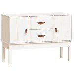 vidaXL Servantă, alb, 110x40x78 cm, lemn masiv de pin vidaXL Servantă, alb, 110x40x78 cm, lemn masiv de pin