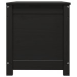 vidaXL Cutie de depozitare, negru, 80x40x45,5 cm, lemn masiv de pin vidaXL Cutie de depozitare, negru, 80x40x45,5 cm, lemn masiv de pin