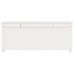 vidaXL Cutie de depozitare, alb, 110x50x45,5 cm, lemn masiv de pin vidaXL Cutie de depozitare, alb, 110x50x45,5 cm, lemn masiv de pin
