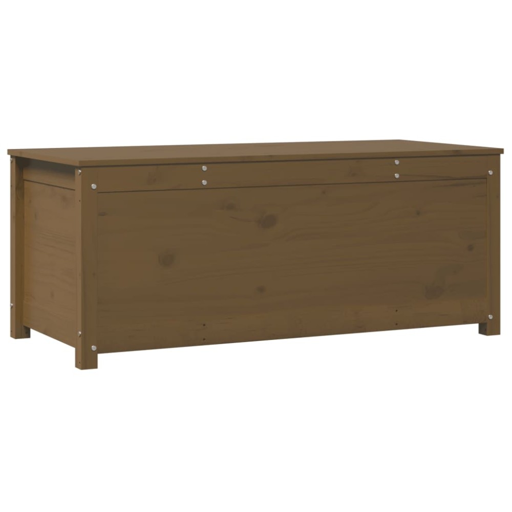 vidaXL Cutie de depozitare, maro miere, 110x50x45,5 cm, lemn masiv pin