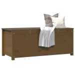 vidaXL Cutie de depozitare, maro miere, 110x50x45,5 cm, lemn masiv pin vidaXL Cutie de depozitare, maro miere, 110x50x45,5 cm, lemn masiv pin