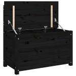 vidaXL Bancă, negru, 80x41x77 cm, lemn masiv de pin vidaXL Bancă, negru, 80x41x77 cm, lemn masiv de pin