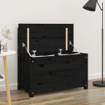 vidaXL Bancă, negru, 80x41x77 cm, lemn masiv de pin vidaXL Bancă, negru, 80x41x77 cm, lemn masiv de pin
