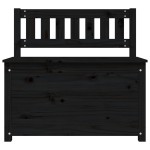 vidaXL Bancă, negru, 80x41x77 cm, lemn masiv de pin vidaXL Bancă, negru, 80x41x77 cm, lemn masiv de pin