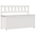vidaXL Bancă, alb, 110x41x76,5 cm, lemn masiv de pin vidaXL Bancă, alb, 110x41x76,5 cm, lemn masiv de pin