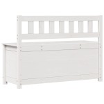 vidaXL Bancă, alb, 110x41x76,5 cm, lemn masiv de pin vidaXL Bancă, alb, 110x41x76,5 cm, lemn masiv de pin
