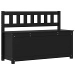 vidaXL Bancă, negru, 110x41x76,5 cm, lemn masiv de pin vidaXL Bancă, negru, 110x41x76,5 cm, lemn masiv de pin