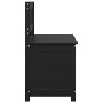 vidaXL Bancă, negru, 110x41x76,5 cm, lemn masiv de pin vidaXL Bancă, negru, 110x41x76,5 cm, lemn masiv de pin