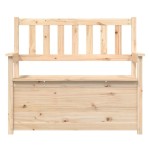 vidaXL Bancă, 112,5x51,5x96,5 cm, lemn masiv de pin vidaXL Bancă, 112,5x51,5x96,5 cm, lemn masiv de pin