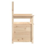 vidaXL Bancă, 112,5x51,5x96,5 cm, lemn masiv de pin vidaXL Bancă, 112,5x51,5x96,5 cm, lemn masiv de pin
