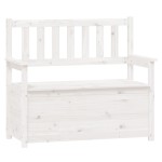vidaXL Bancă, alb, 112,5x51,5x96,5 cm, lemn masiv de pin vidaXL Bancă, alb, 112,5x51,5x96,5 cm, lemn masiv de pin